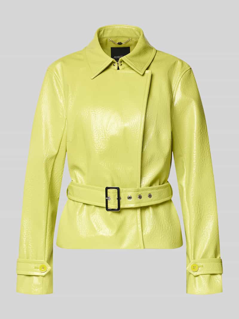 Marc Cain Jacke mit Gürtel und Ärmelriegeln in Apfel, Größe 36 207742836