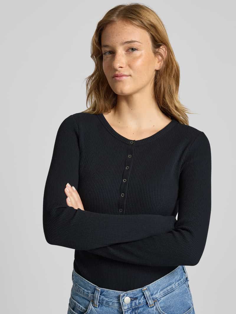 Levi's Shirt met lange mouwen en korte knoopsluiting