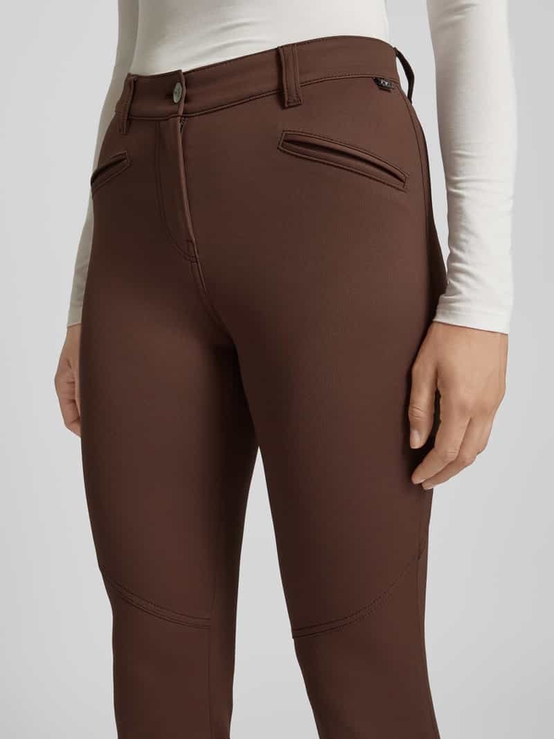 Marc Cain Slim fit broek met siernaden