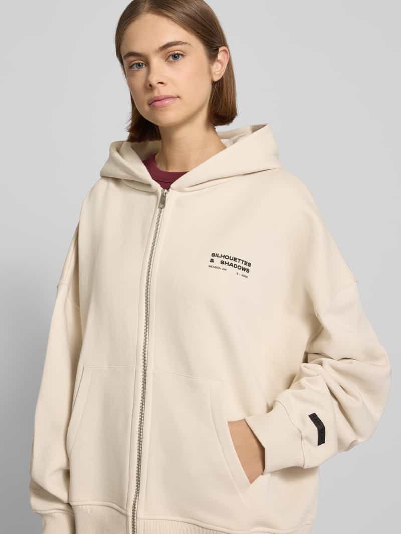 Karo Kauer Oversized sweatjack met kangoeroezak