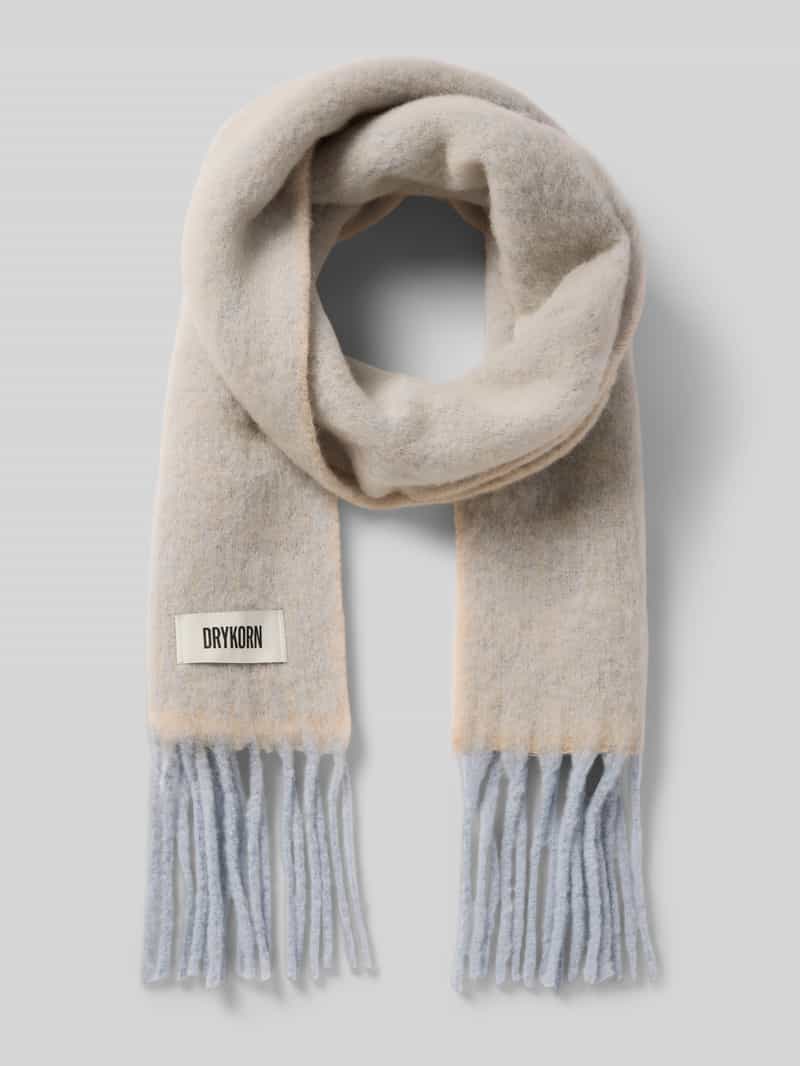 drykorn Sjaal van alpacamix met franjes model 'BEAUT'