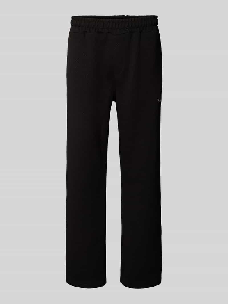 Pegador Wide leg sweatpants met structuurmotief model 'VEAL'
