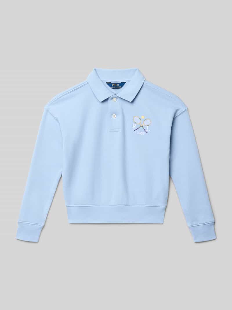 Polo Ralph Lauren Teens Kort sweatshirt met polokraag