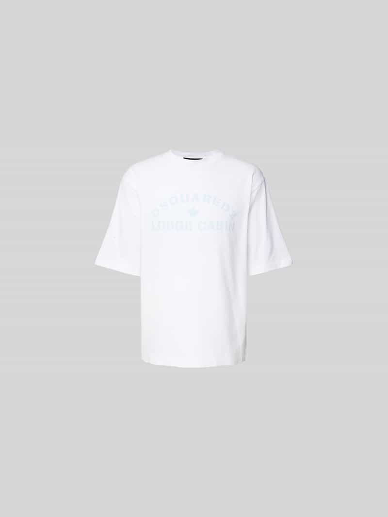 Loose fit T-shirt van puur katoen