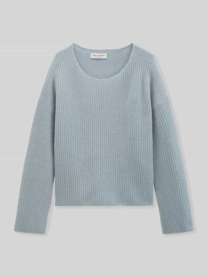 pullover met relaxed fit van scheerwolmix