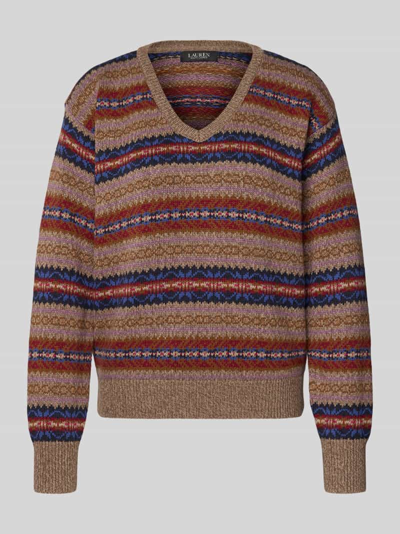 Lauren Ralph Lauren Gebreide pullover van een mix van katoen en linnen model 'MINCLAIRE'