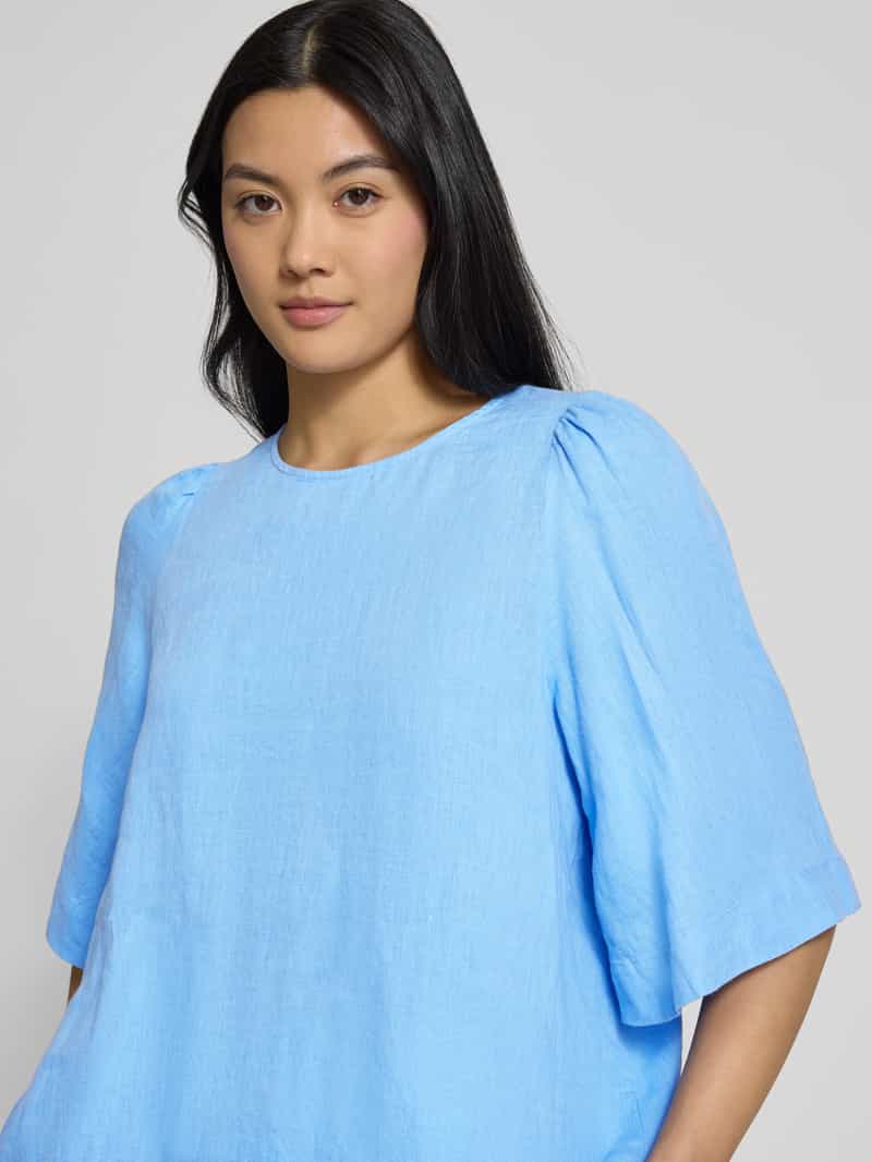seidensticker Regular fit linnen blouseshirt met 1 2-mouwen