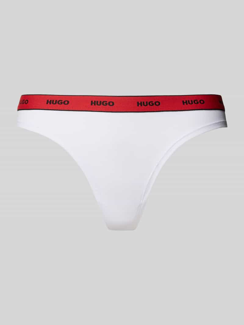 HUGO String met elastische band met label model 'Carousel'