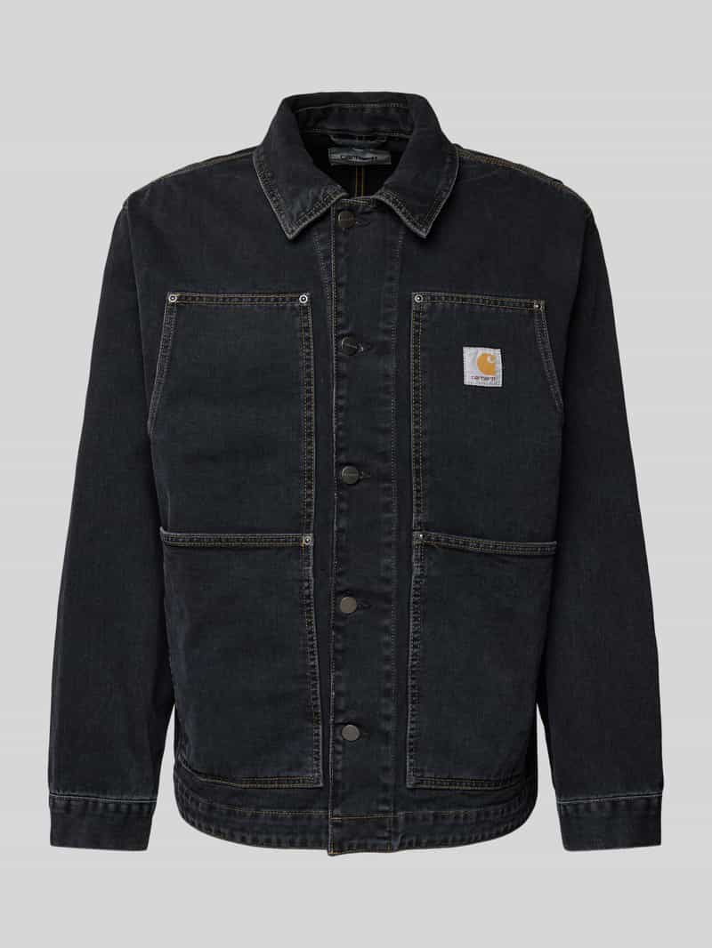 Carhartt Work In Progress Jeansjack met labeldetail