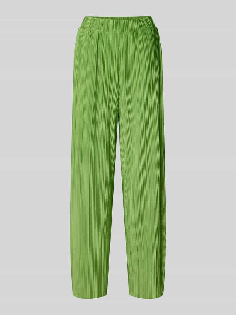 Selected Femme Regular fit wijde broek in plissélook model 'ELLIE'
