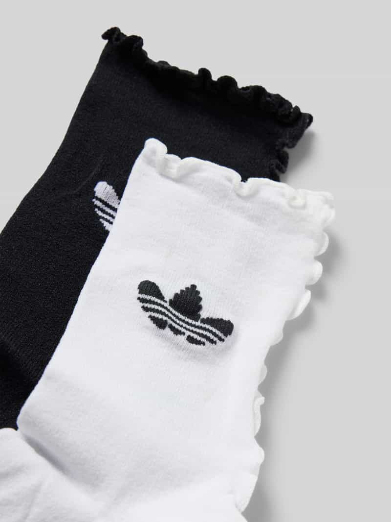 adidas Originals Sokken met geschulpte zoom in een set van 2 paar