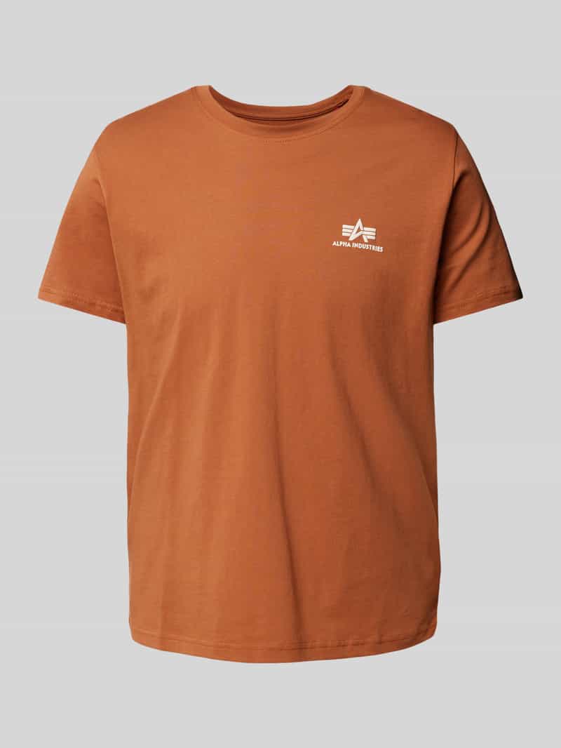 T-shirt met labelprint