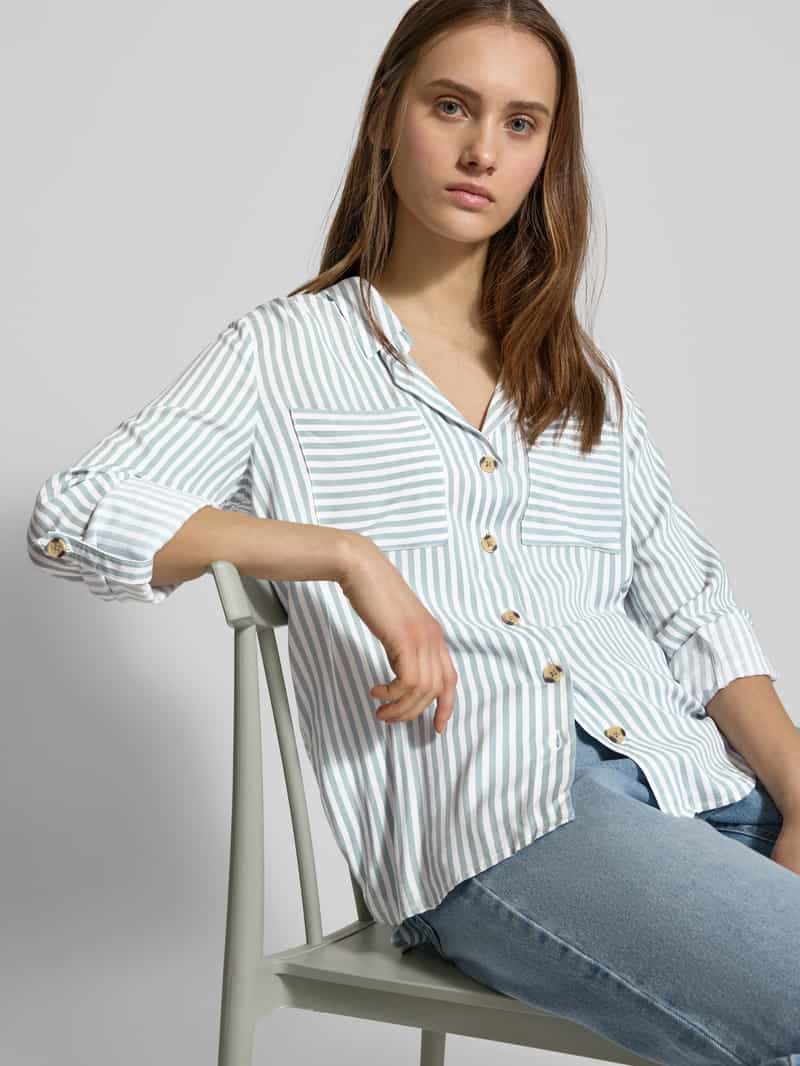 Only Regular fit overhemdblouse van pure viscose model 'YASMIN'