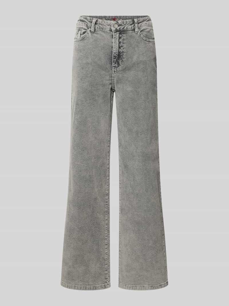 Buena Vista Wide leg corduroy broek met steekzakken