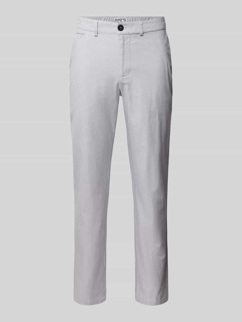 JAKE*S STUDIO MEN Stoffen broek in gemêleerde look met steekzakken