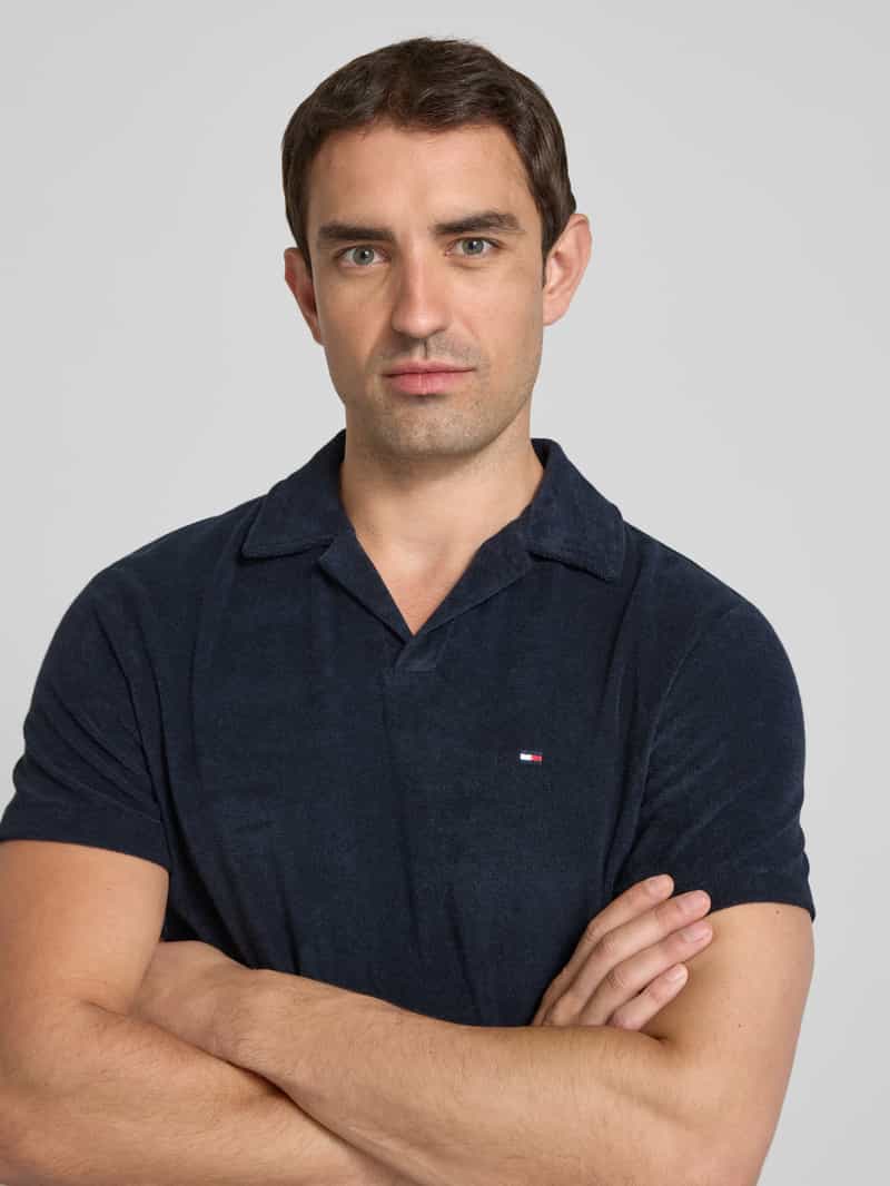 Tommy Hilfiger Regular fit poloshirt van katoenmix