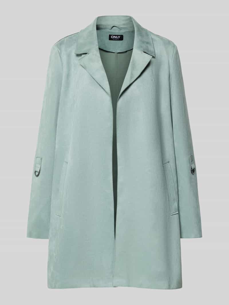 Only Regular fit lange jas met suèdelook model 'JOLINE'