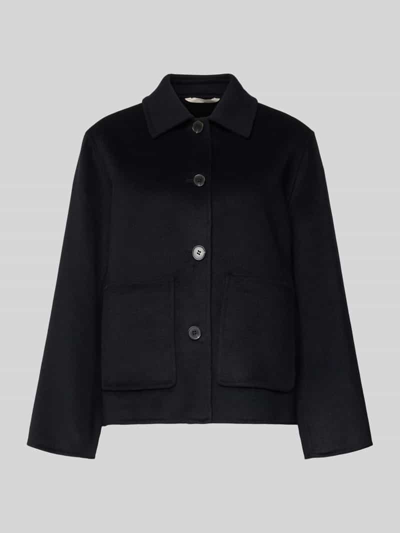 Marc O'Polo Regular fit wollen jack met opgestikte zakken