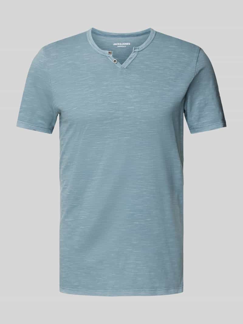 Jack & Jones T-shirt JJESPLIT NECK TEE SS NOOS