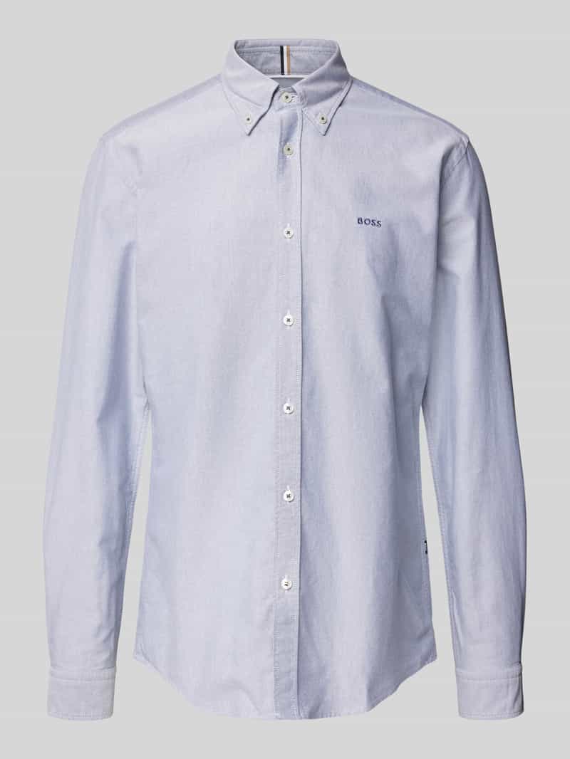 Boss Regular fit zakelijk overhemd met button-downkraag model 'Roan'