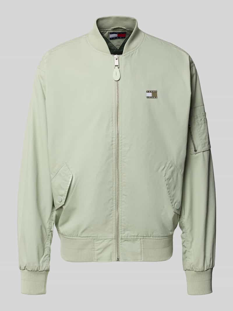 Tommy Jeans Regular fit bomberjack met geribde opstaande kraag
