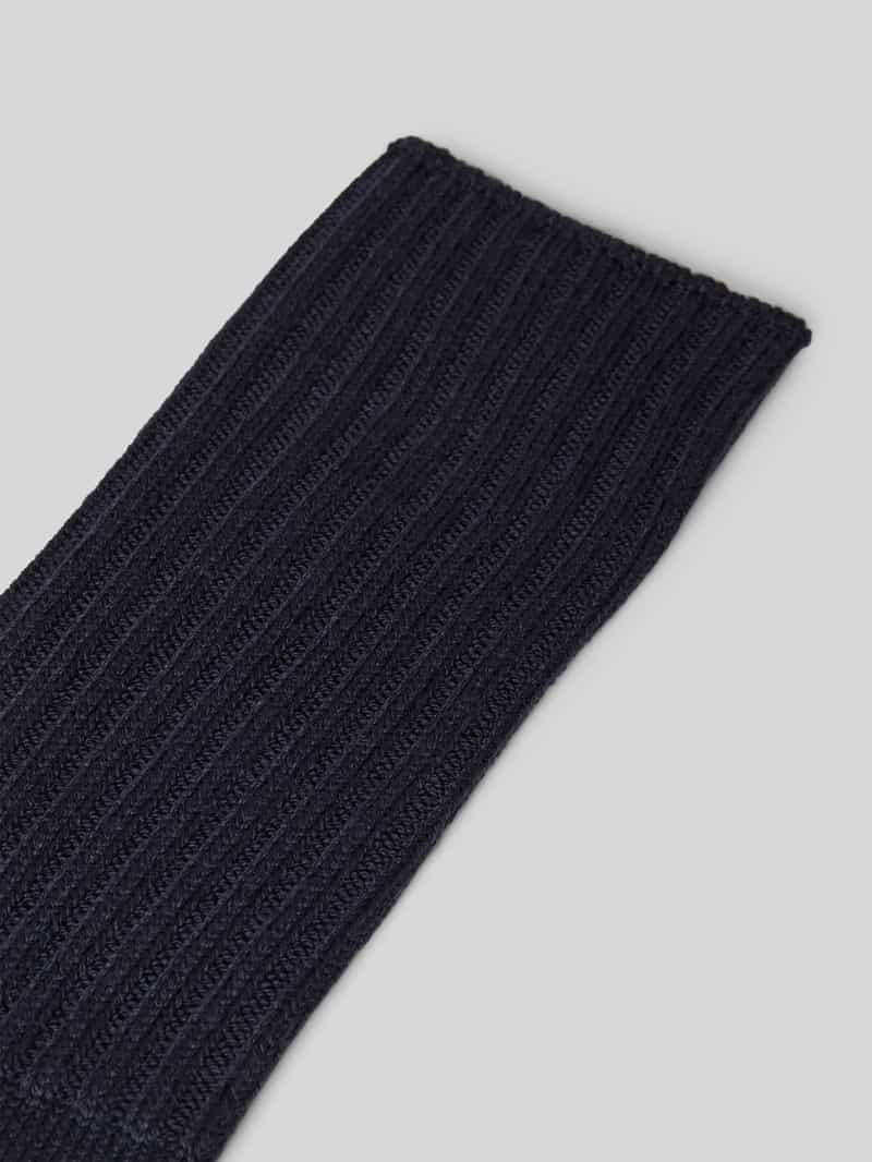 Falke Sokken van scheerwolmix met labeldetail model 'Nelson'