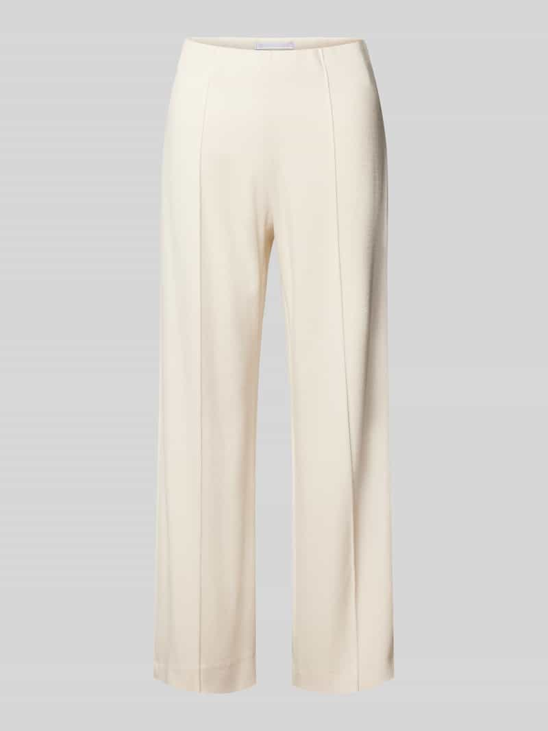 RAFFAELLO ROSSI Wide leg stoffen broek met vaste persplooien, model 'ELAINE'