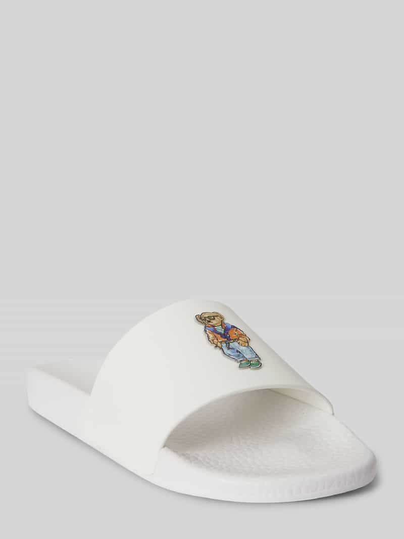 Badslippers met polo bear-print