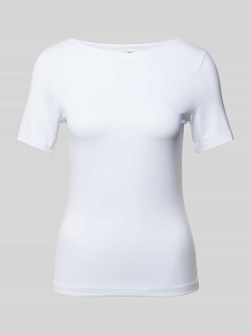 T-shirt met boothals, model 'PANDA'