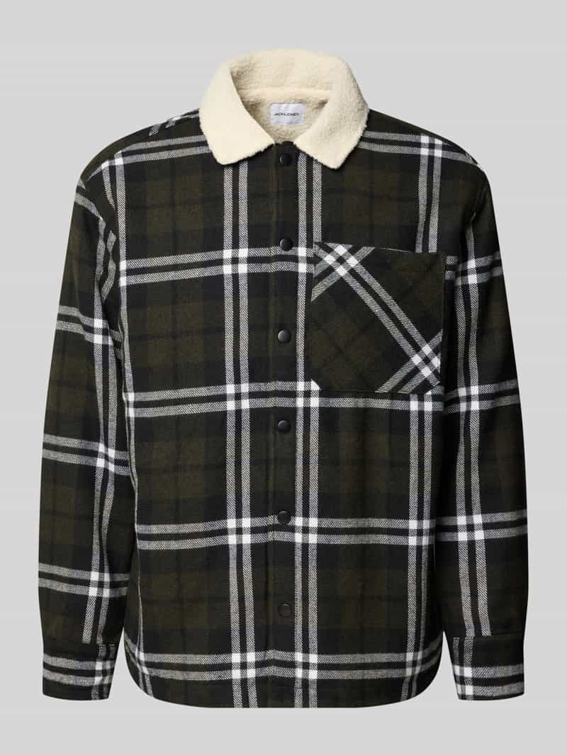 Jack & jones Regular fit overhemdjack met teddybont model 'ZAC'