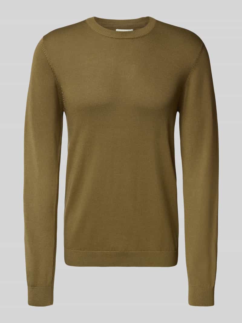 casual friday Gebreide pullover met ronde hals model 'OSVALD'
