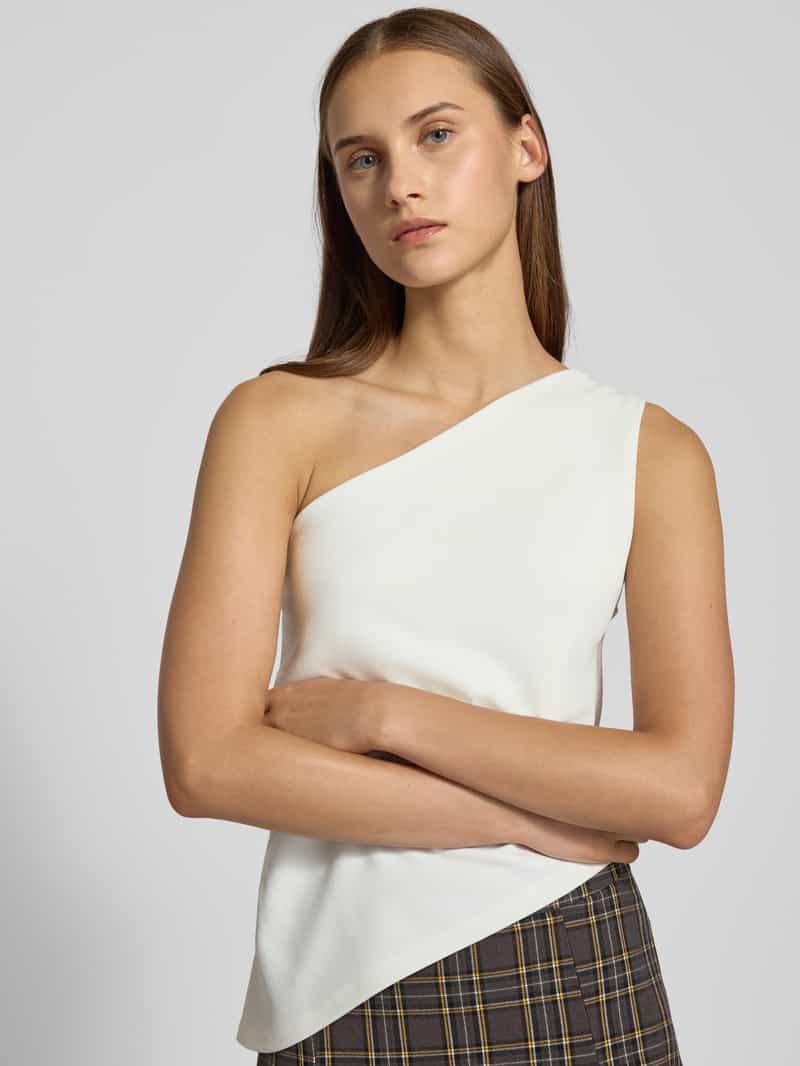 Gina Tricot One shoulder-top met plooien