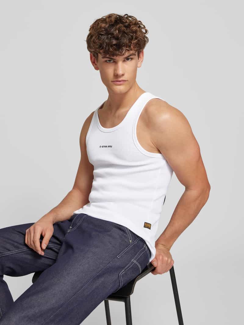G-Star Raw Tanktop met labelprint