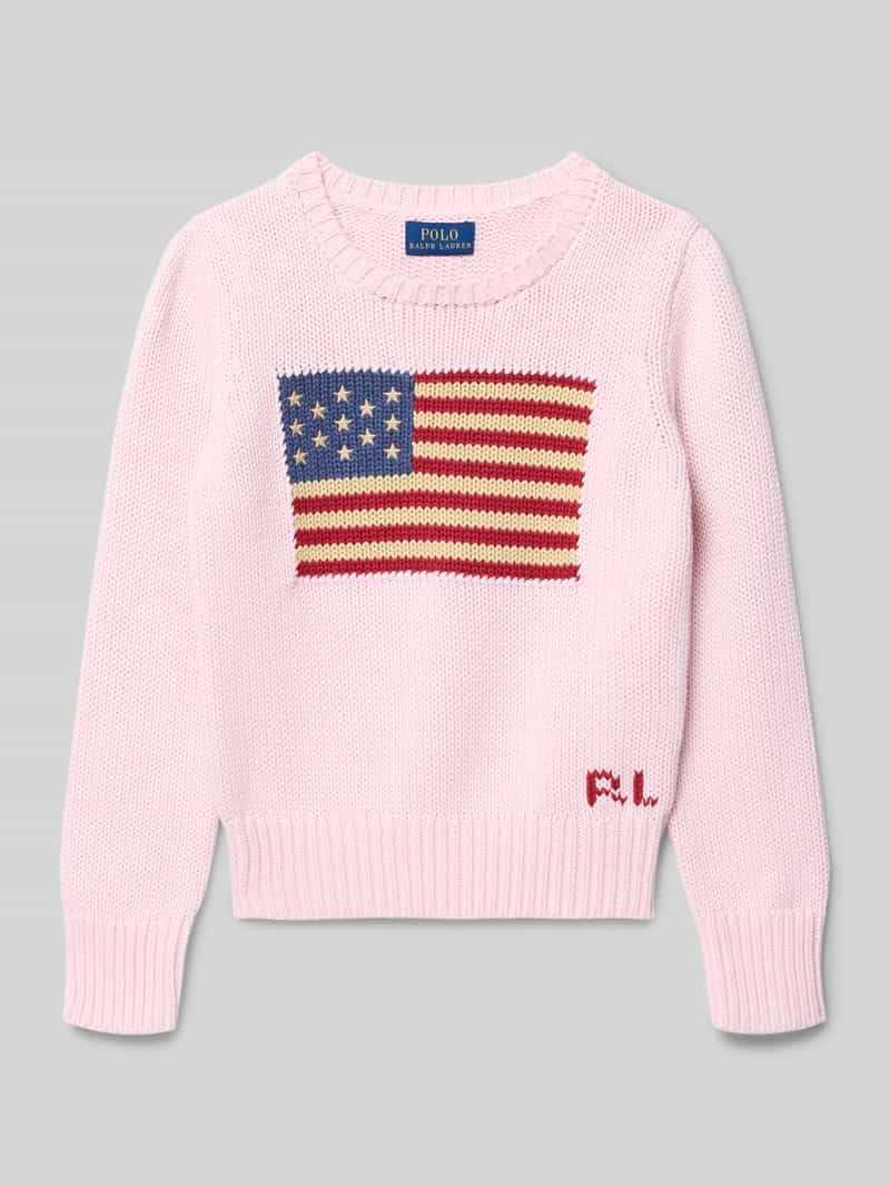Polo Ralph Lauren Teens Regular fit pullover in gebreide look model 'American'