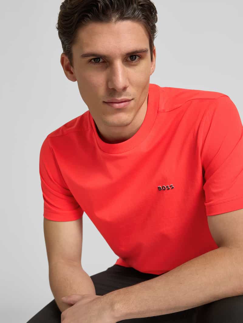 BOSS Green T-shirt met labelprint