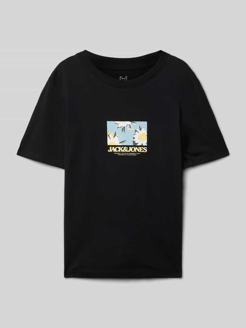 jack & jones T-shirt met labelprint model 'TAVIRA'