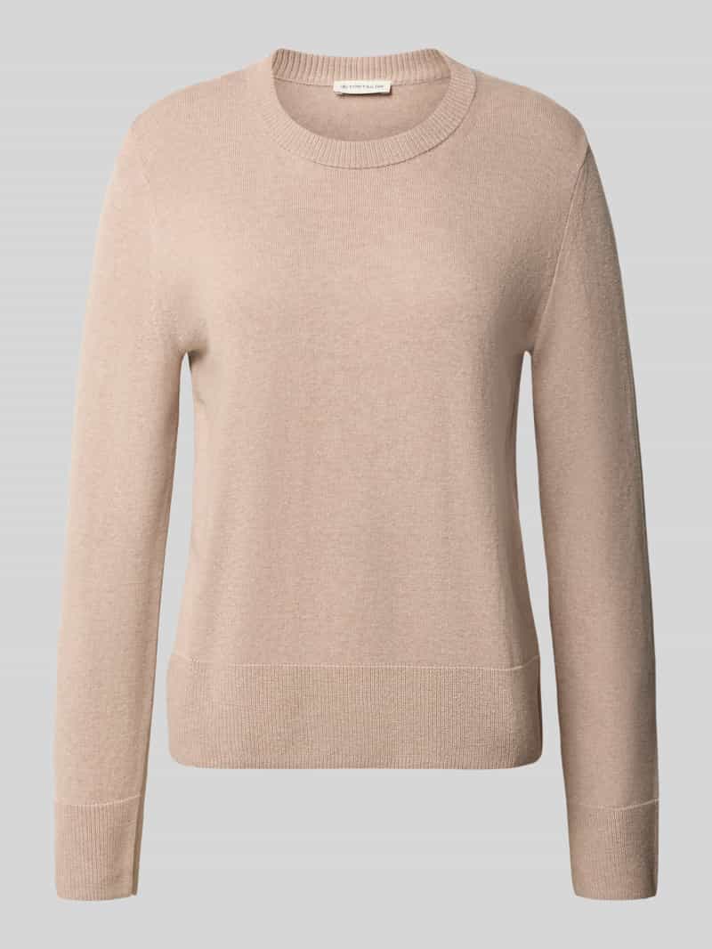 Tom Tailor Regular fit gebreide pullover van een mix van katoen en kasjmier
