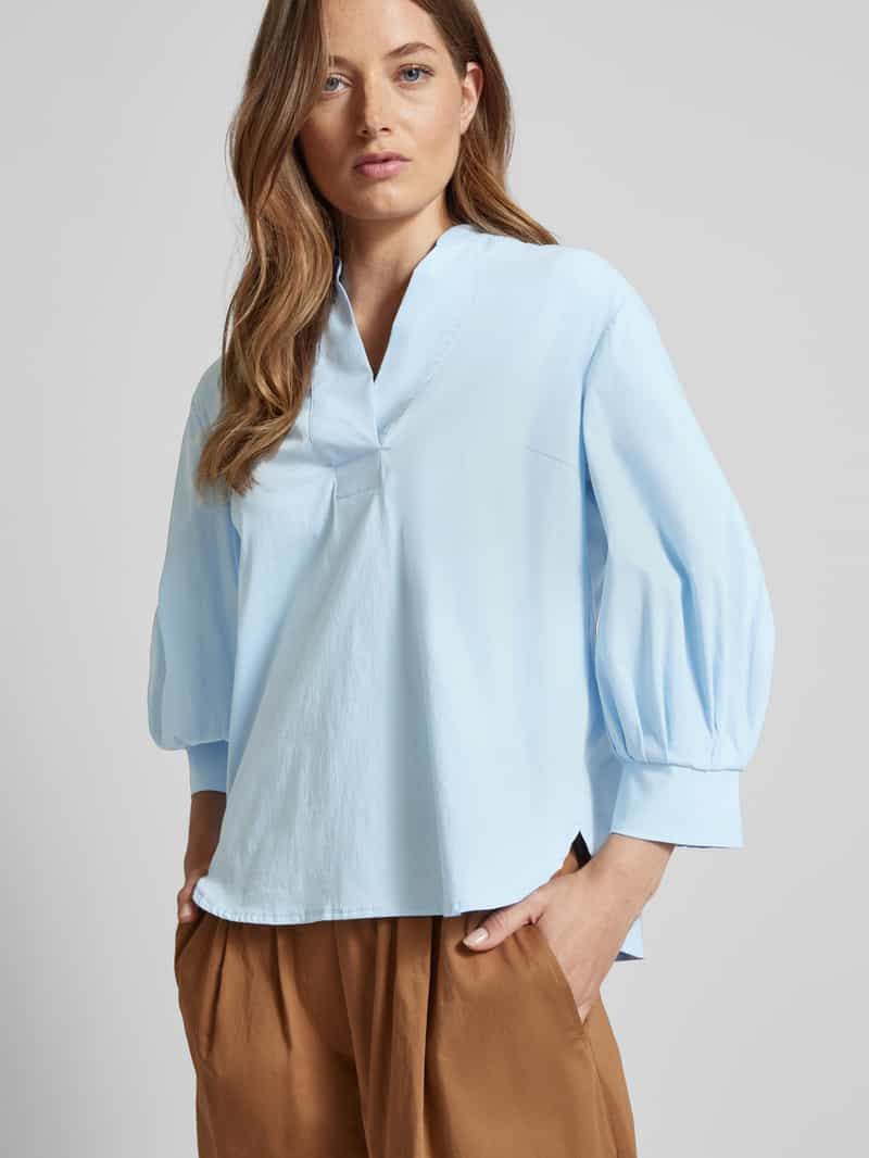 MORE & MORE Blouse met opstaande kraag