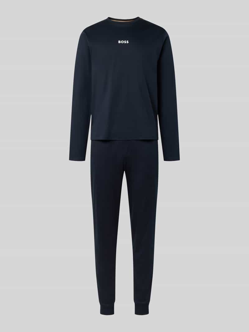 Boss Regular fit pyjama van puur katoen model 'XMAS LONG SET'
