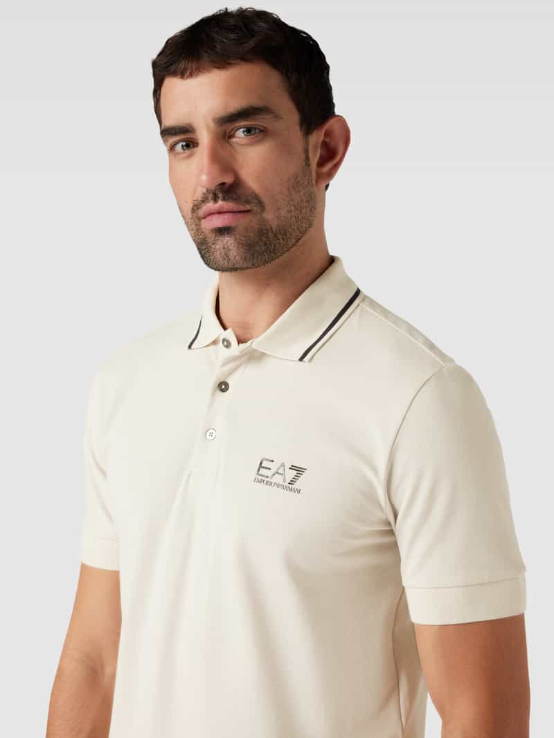 EA7 Emporio Armani Poloshirt met labelprint