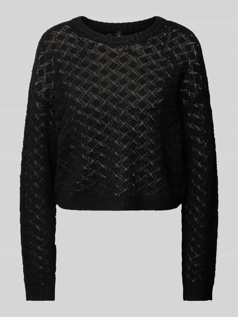 Only Regular fit gebreide pullover met broderie anglaise model 'MIAMI'