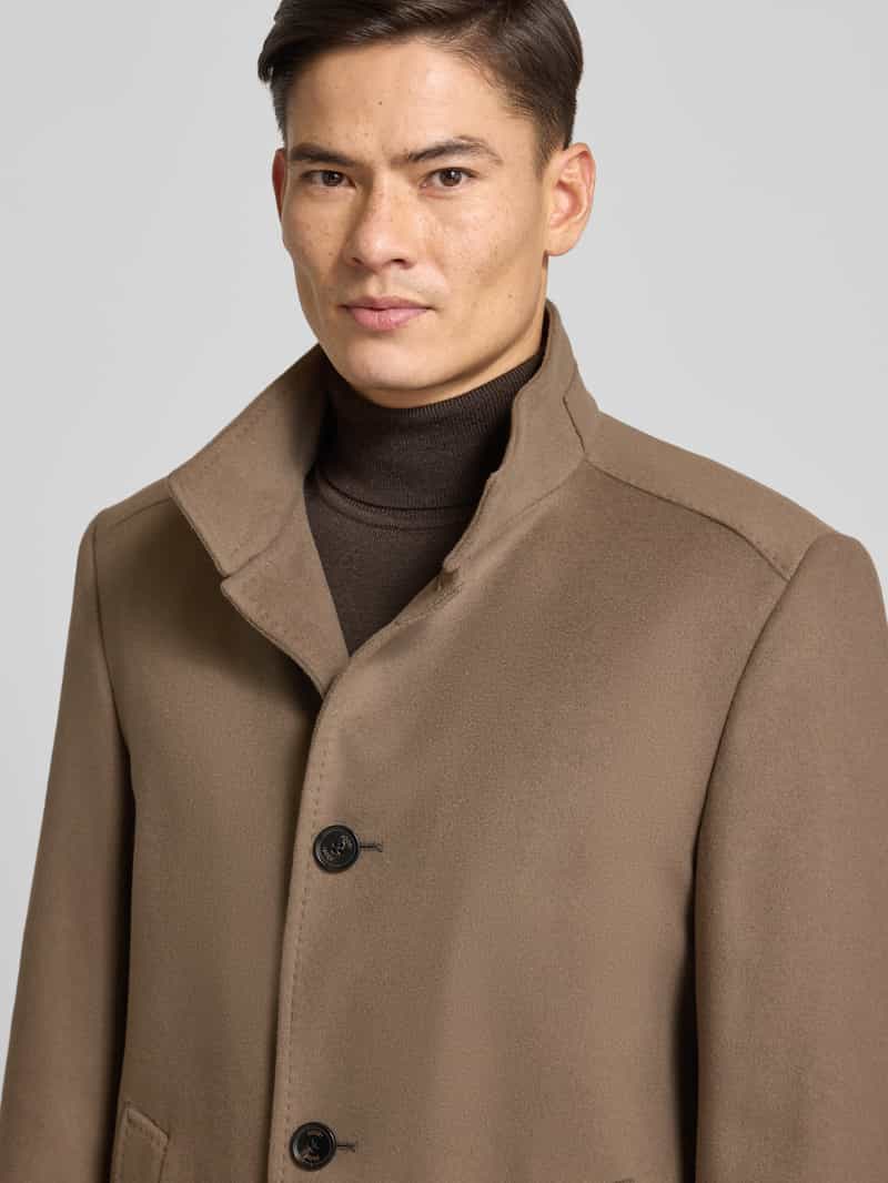 JOOP! Collection Regular fit lange jas van scheerwolmix met kasjmier model 'MARON'