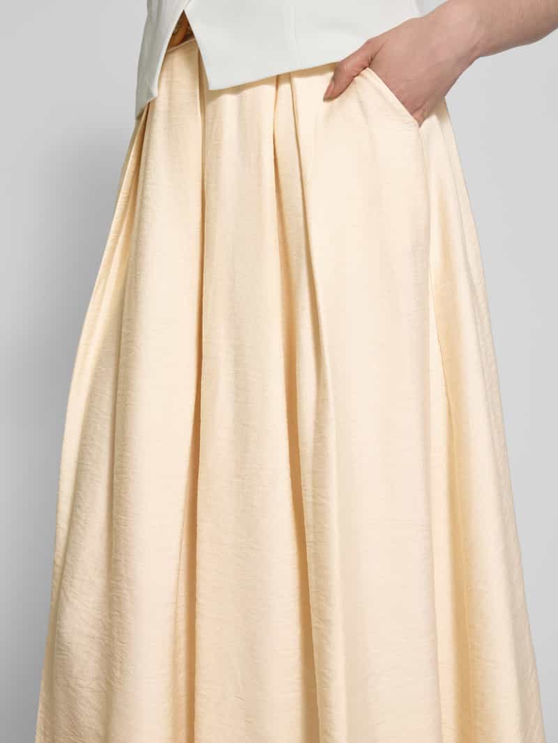 ZABAIONE Midirok met plooien en steekzakken