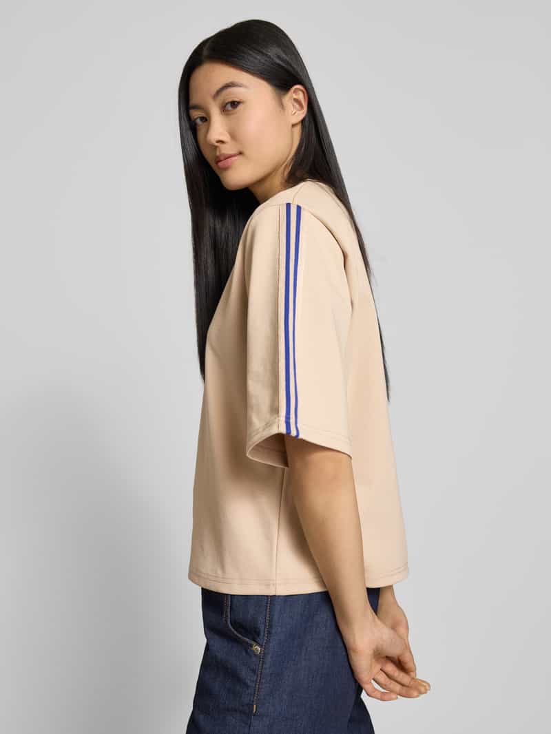 Ichi T-shirt met galonstrepen model 'KATE'