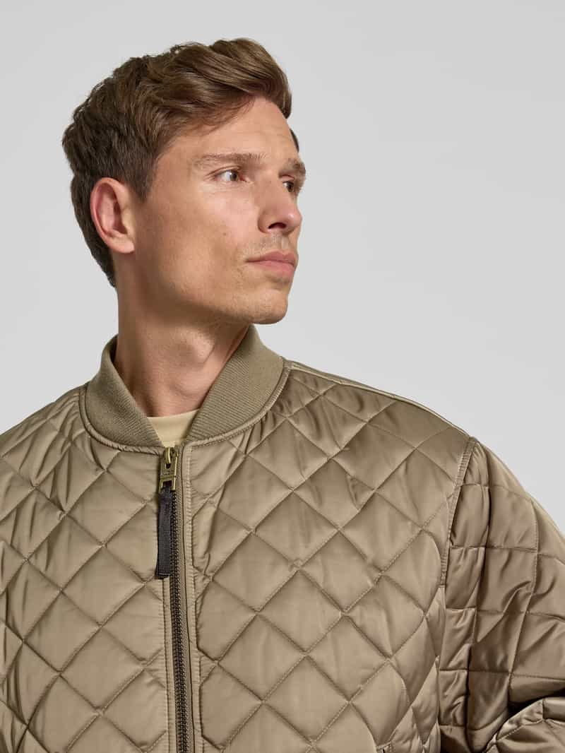 HUGO Regular fit gewatteerd jack met opstaande kraag model 'BICOL2541'