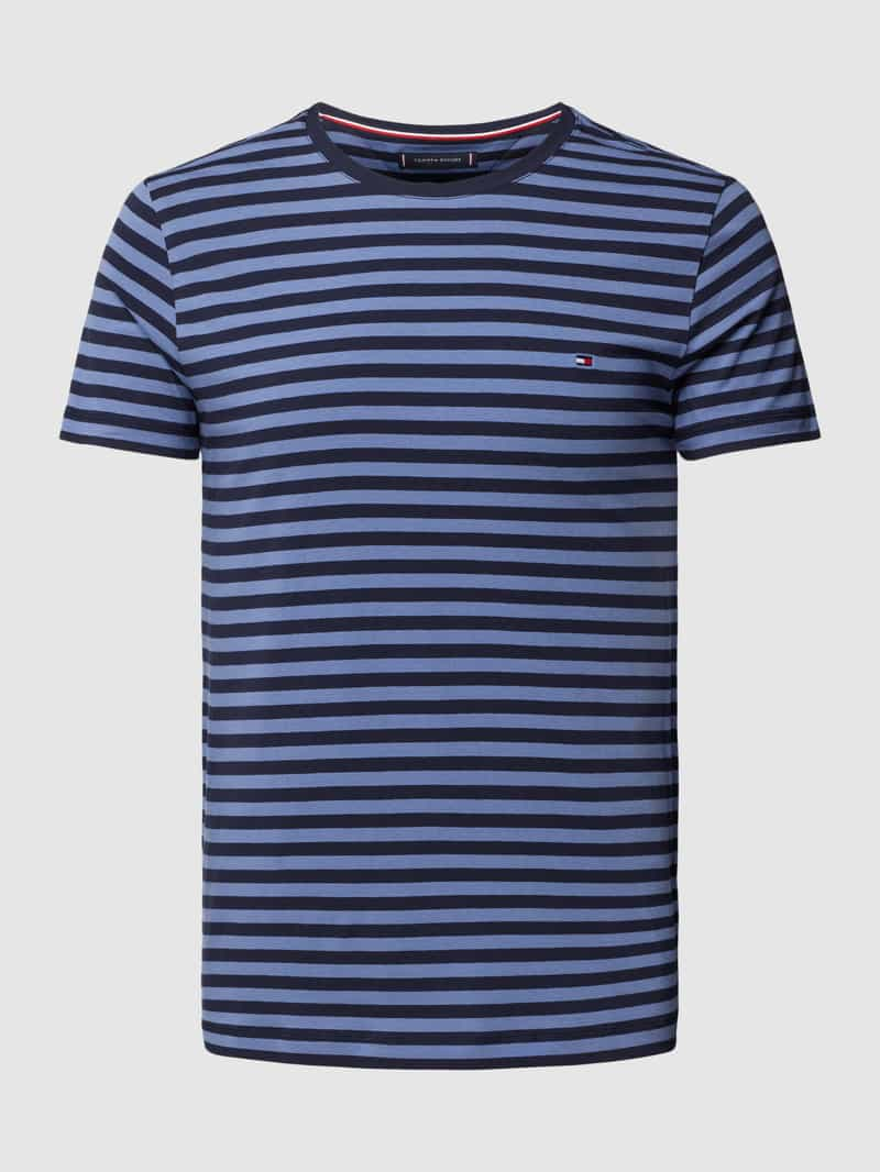 Tommy Hilfiger Slim fit T-shirt met logostitching