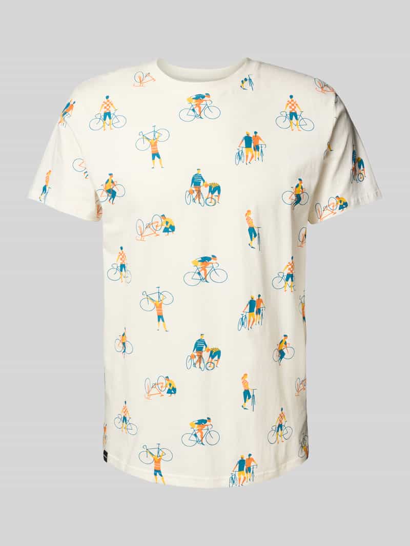 Dedicated T-shirt met ronde hals model 'BIKE PEOPLE'