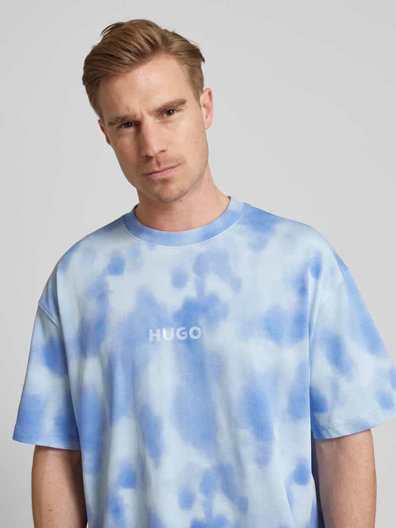 HUGO T-shirt in batiklook model 'Dielo'