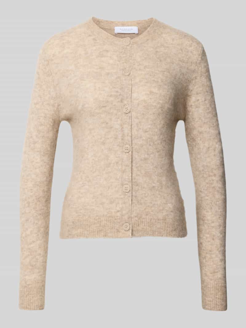Rich & Royal Gebreid jack met ronde hals en knoopsluiting