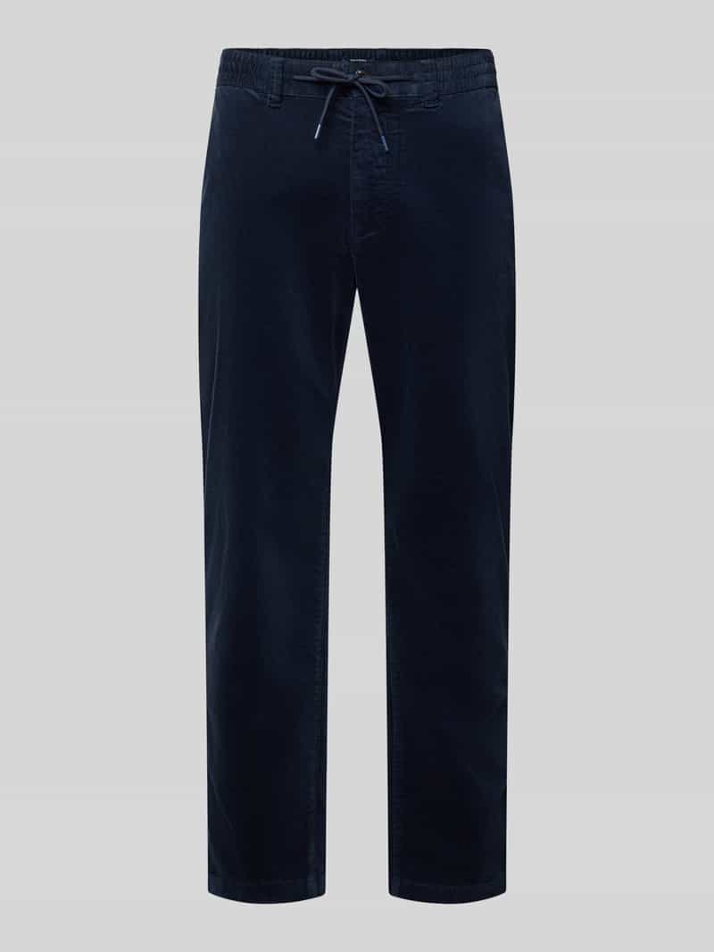 MCNEAL Tapered fit corduroy broek met structuurmotief